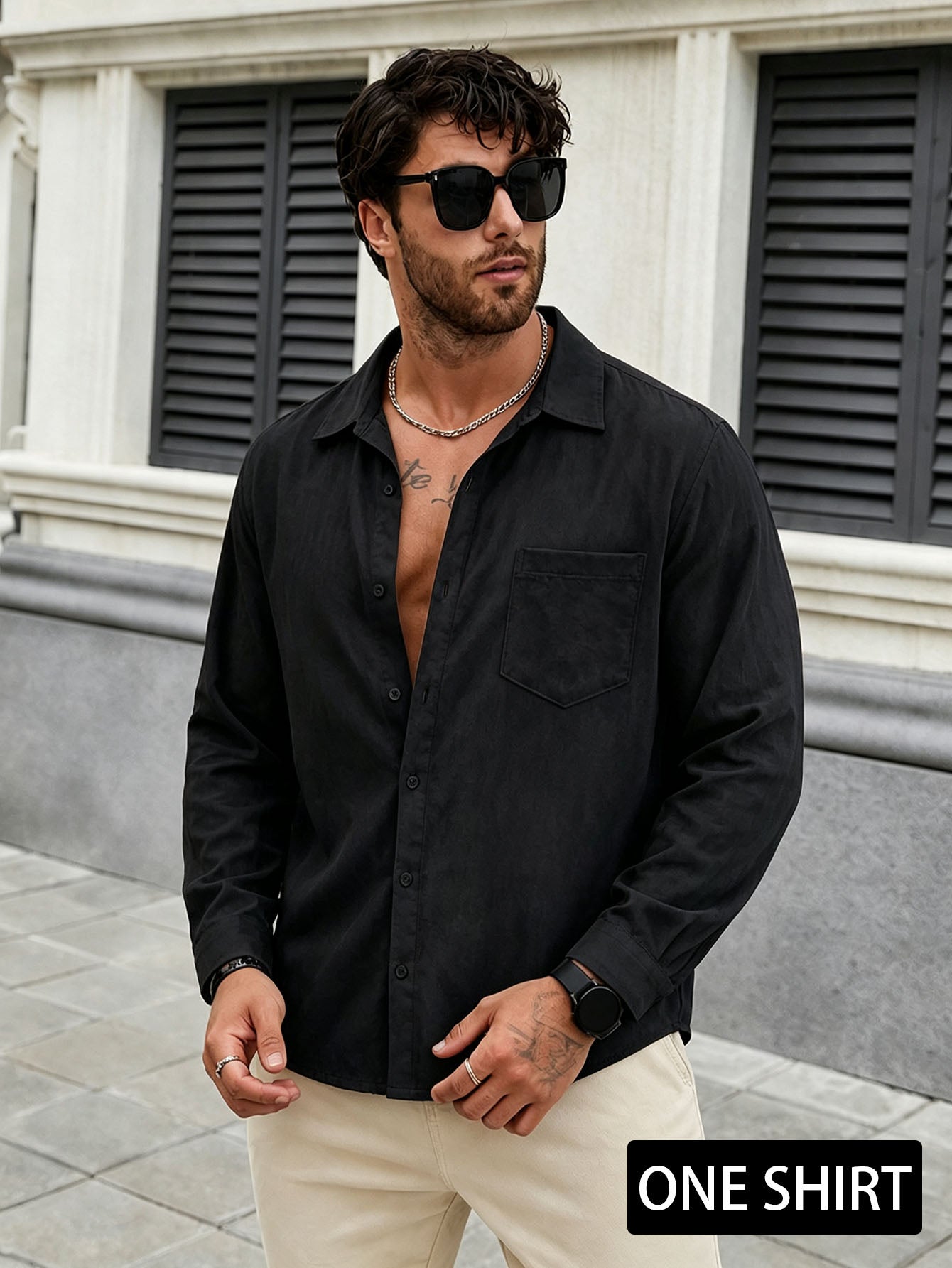 Men's Performance Textured Shirt Breathable, Stylish, All-Season