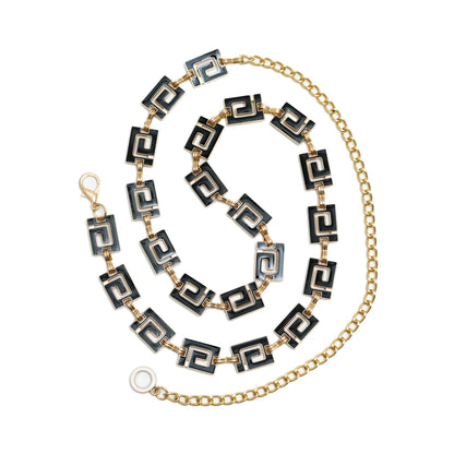 Womens New-style Fashionable Retro Versatile Metal Waist Chain Design