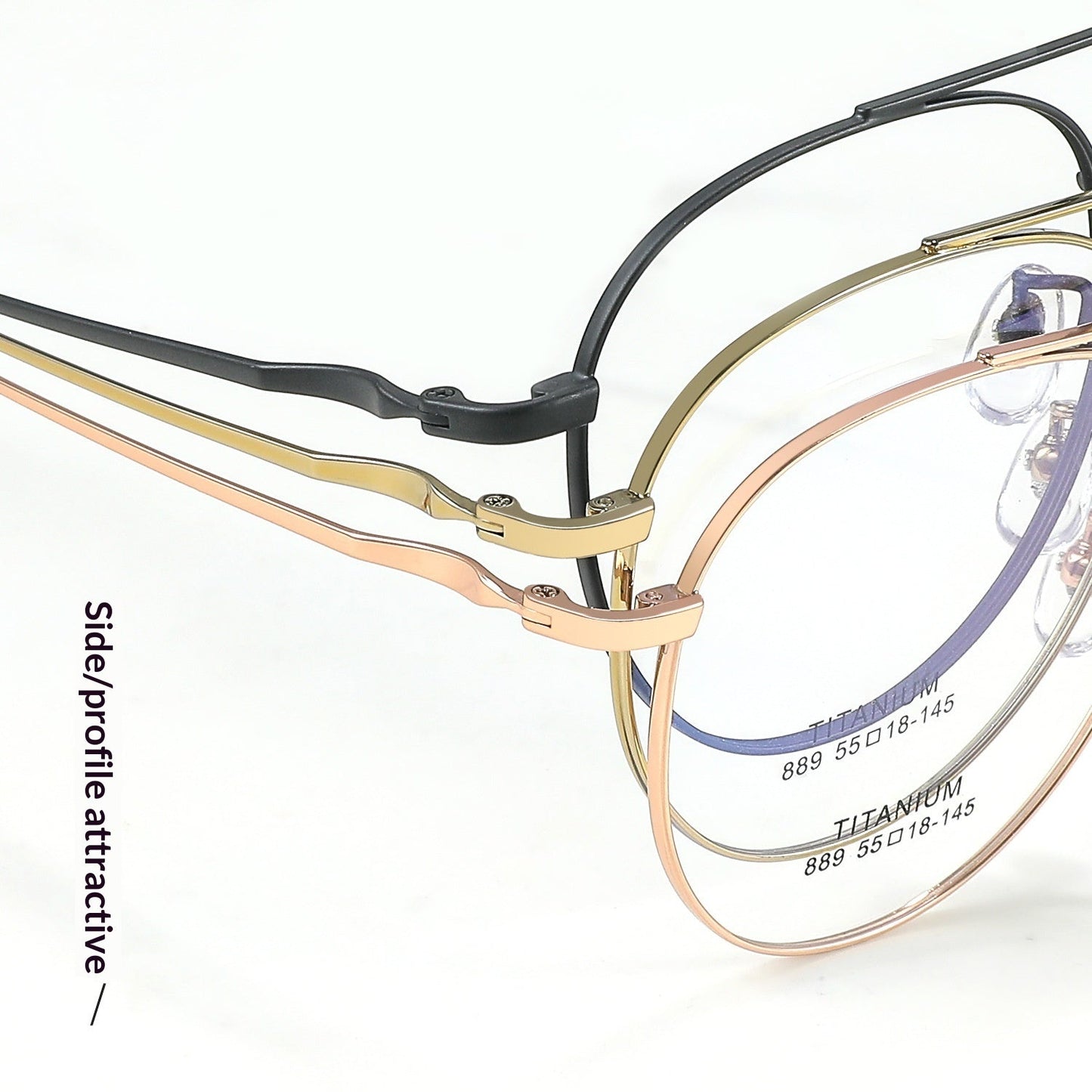 Retro Titanium-frame Fashion Glasses