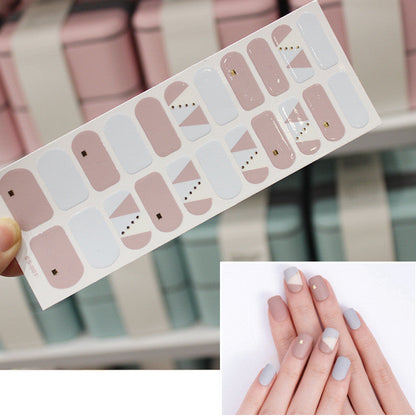 Waterproof Color Christmas Letter Nail Sticker Full Sticker