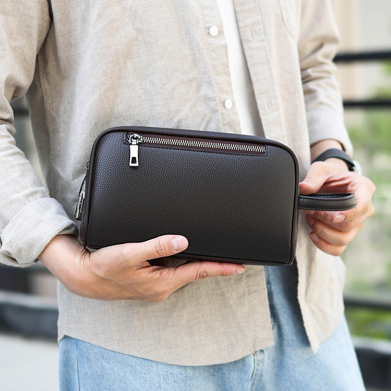 Mens Clutch Bag Trendy Business-casual Tote