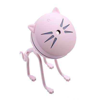 150ml Cat Ultrasonic Humidifier & LED Aromatherapy Diffuser
