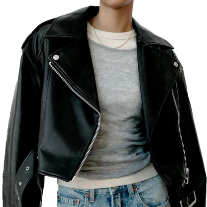 Bestselling Street-style Retro Turn-down Collar Loose Washed Jacket