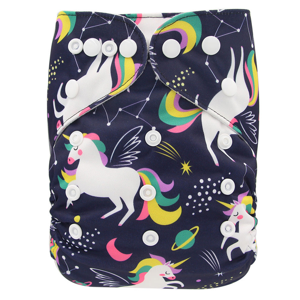 Washable Baby Cloth Diaper Breathable Diaper Pants 0-3 Years Old Baby Adjustable Diaper Leak-proof Diaper