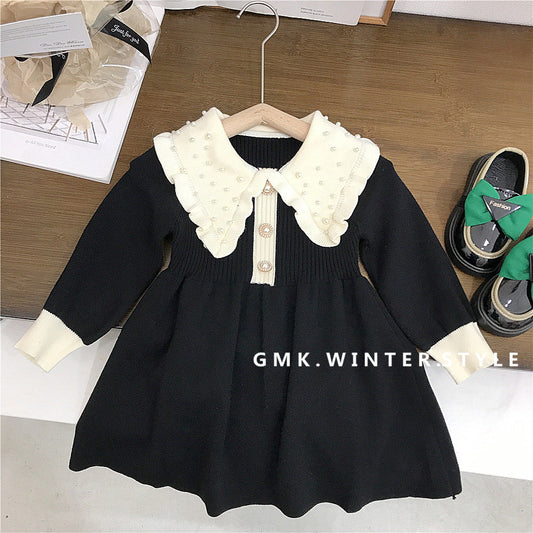 Children Knitted Sweater Dress Children