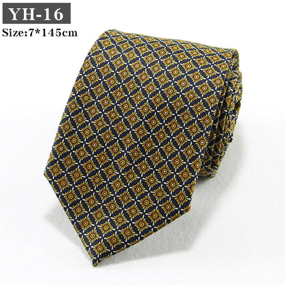Korean-style Retro Hong Kong style Floral Casual Tie