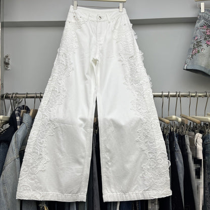 High-waisted Loose-fit Figure-flattering Versatile Straight-leg Wide-leg Pants