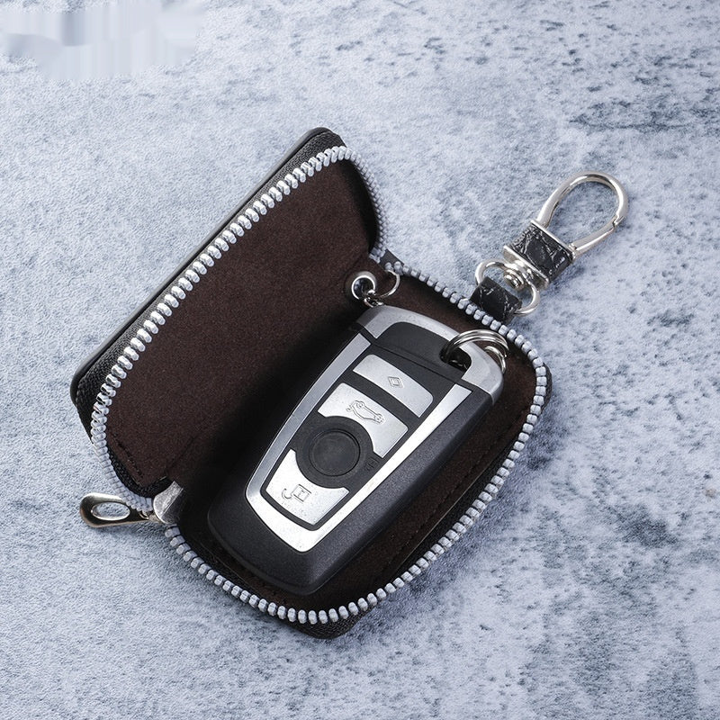 Unisex Zippered Car Key Case