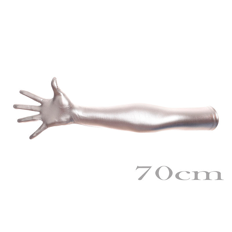 High-gloss Gold Foil Stamping And Elbow-length Costume Gloves