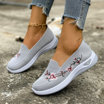 Womens Summer Mesh Shoes With Flat Soles Breathable And Non-Slip