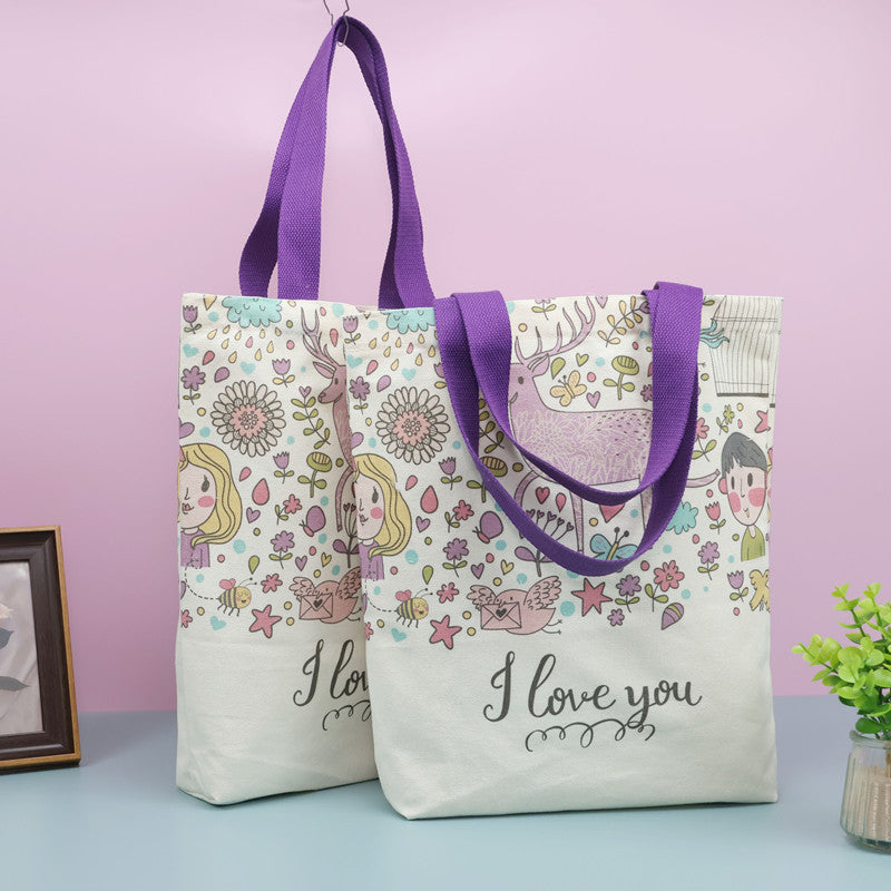 Canvas Tote Cotton Shopping Bag For Advertising