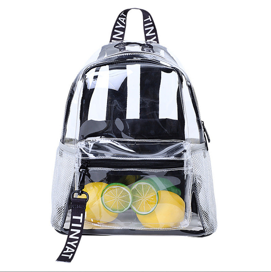 Large Capacity PVC Transparent Backpack Fashion Women Waterproof