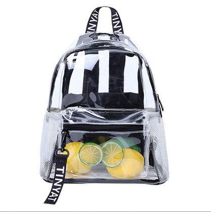 Large Capacity PVC Transparent Backpack Fashion Women Waterproof