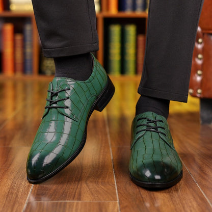 Men's Formal Casual Breathable Pointed Leather Shoes