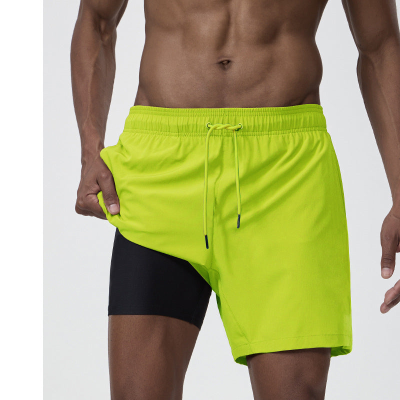 European And American Men's Sports Shorts, Outdoor Running Pants, Men's Fitness Training Pants, Moisture-Absorbent, Quick-Drying Loose Shorts