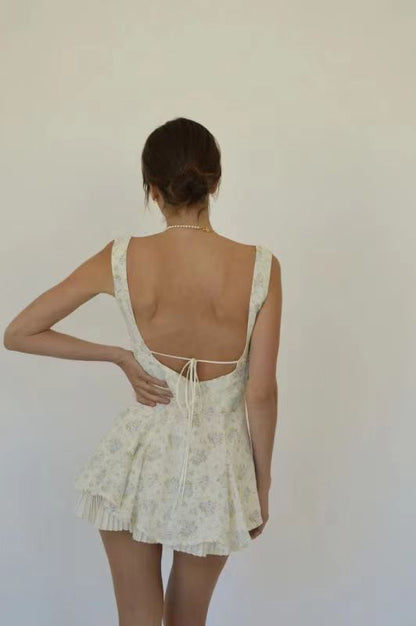 Women's Comfort And Casual Floral Strap Dress