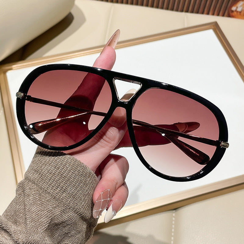 European And American-style Oversized Aviator Sunglasses