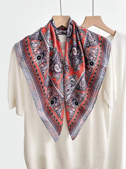 Women's Vintage High-end Outer Silk Scarf