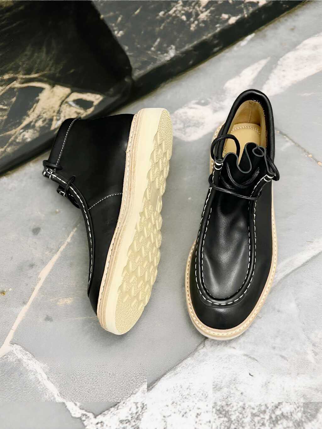 Washed Small Ami Khaki Martin Boots