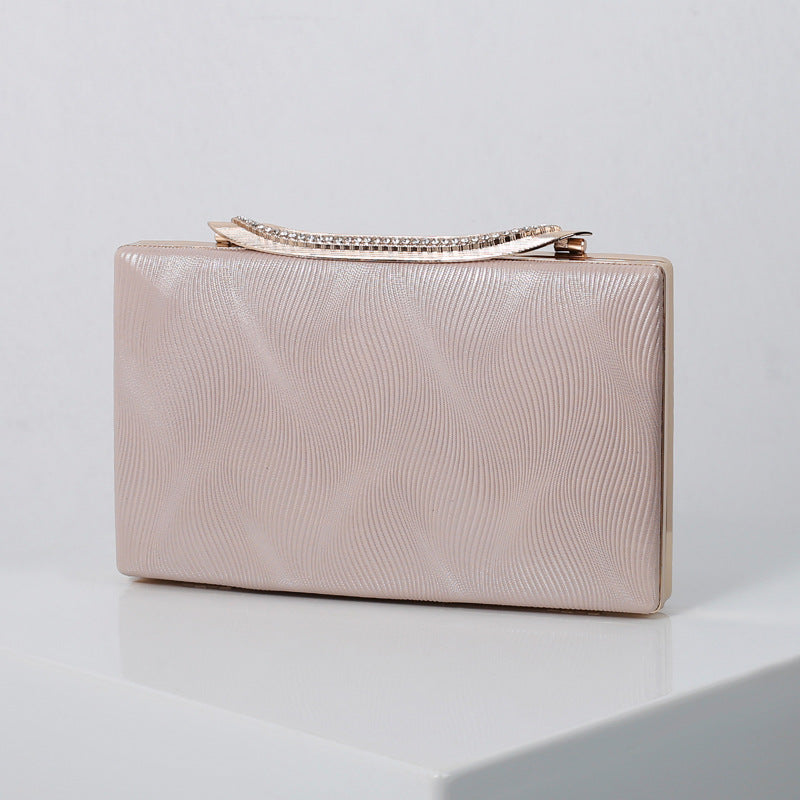Dinner Party Fashion One-shoulder Clutch Dress All-match Small Square Bag