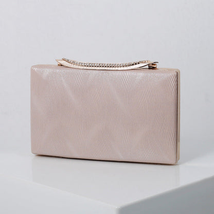 Dinner Party Fashion One-shoulder Clutch Dress All-match Small Square Bag
