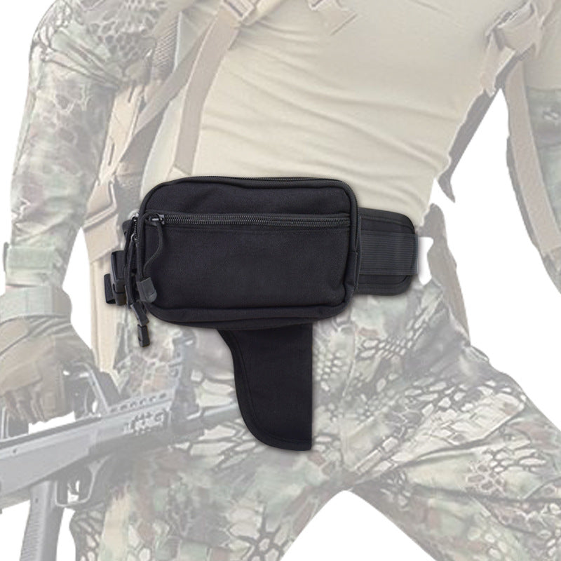 Outdoor Tactical Waist Pouch With Hidden Holster Multi-Functional Expandable Storage Bag