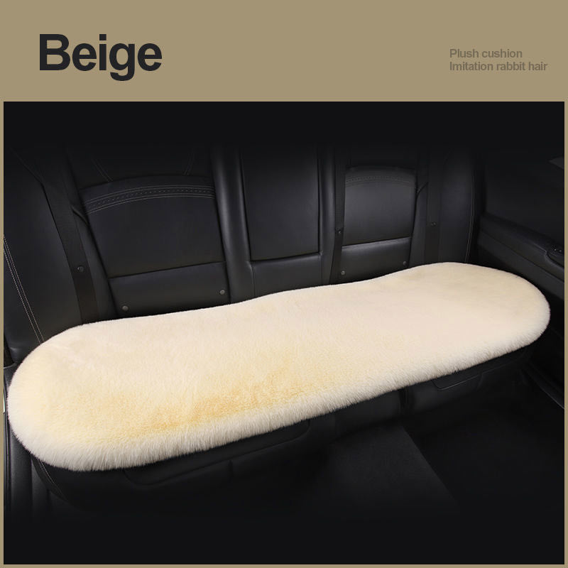 Car Seat Winter Plush Single Seat Square Cushion