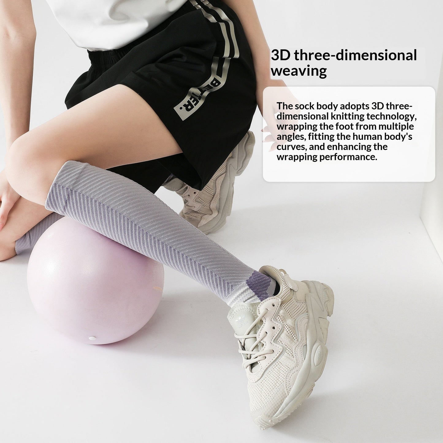 Womens Summer Sports Long Stretch Socks