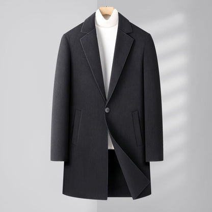 Autumn And Winter Men's Wool Double-faced Overcoat