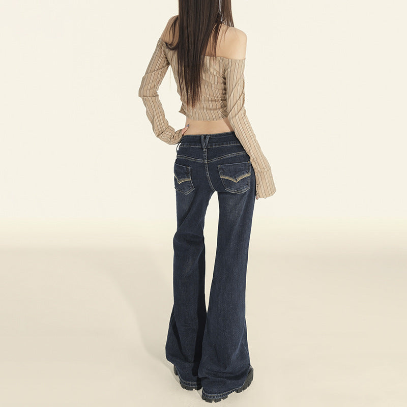 American-style Retro Chic Womens Jeans