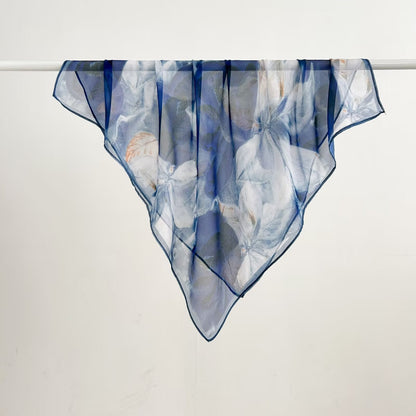 Versatile Printed Thin Square Scarf