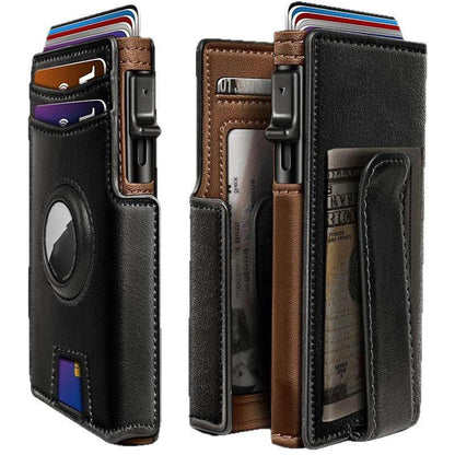 Multi-Card Short Metal Card Holder Mens Wallet