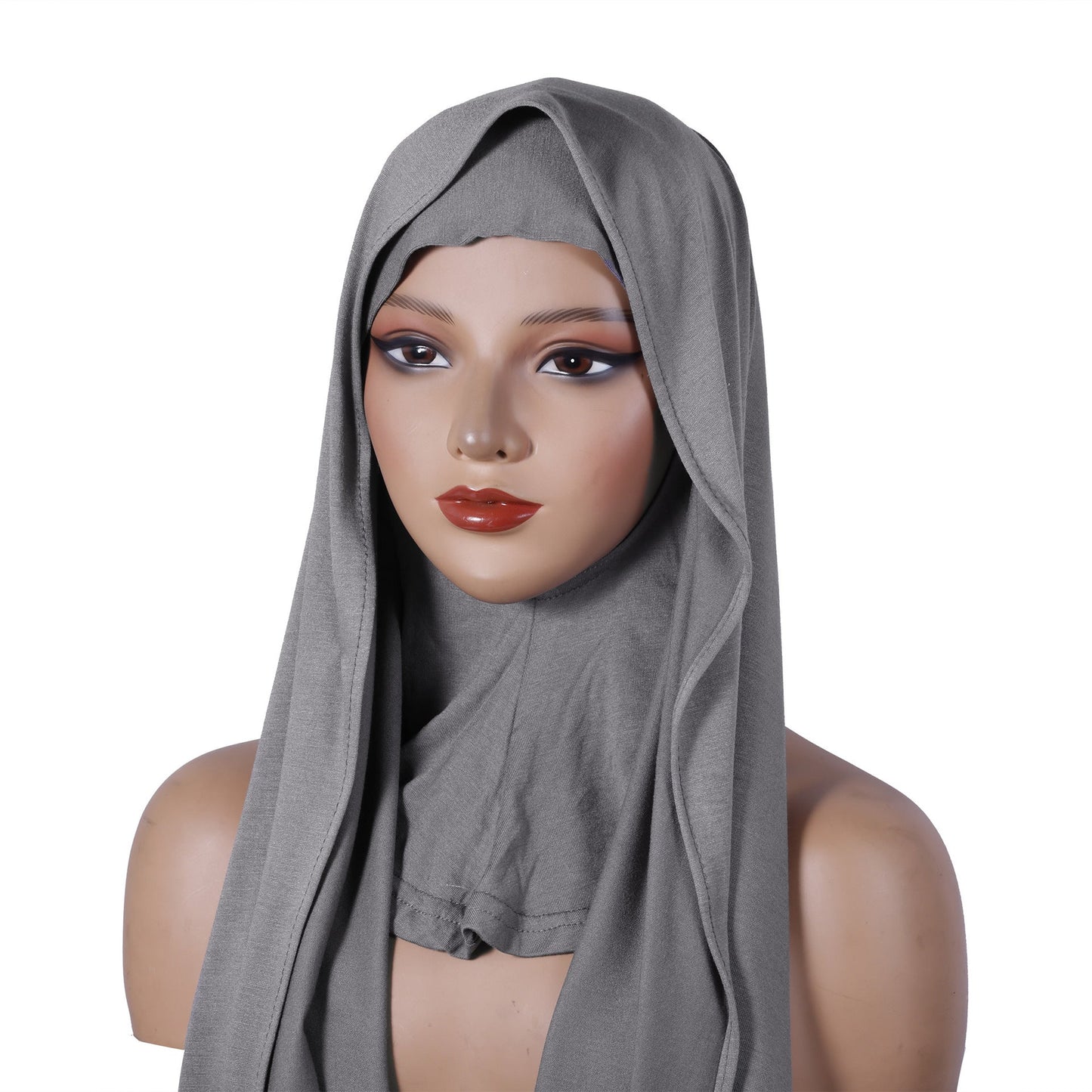Modal Multi-color Breathable Neck Warmer Highly Elastic Base-layer Hooded Long Scarf Set