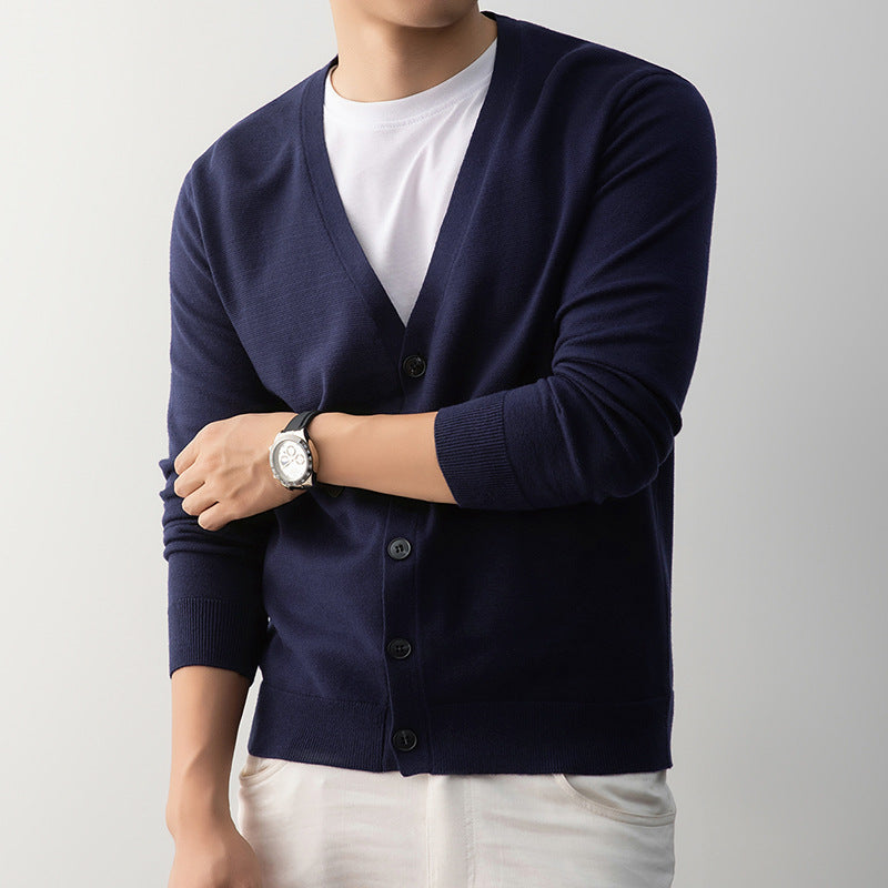 Korean-style Loose-fit Knit Sweater Coat