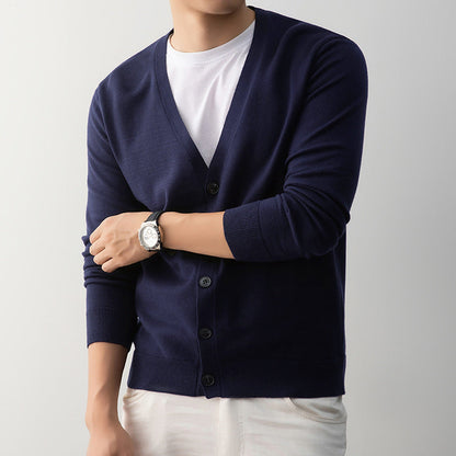 Korean-style Loose-fit Knit Sweater Coat