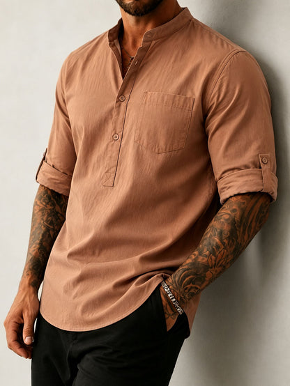 Men S 100 Cotton Mid Sleeve Shirt Built For The Outdoor Man