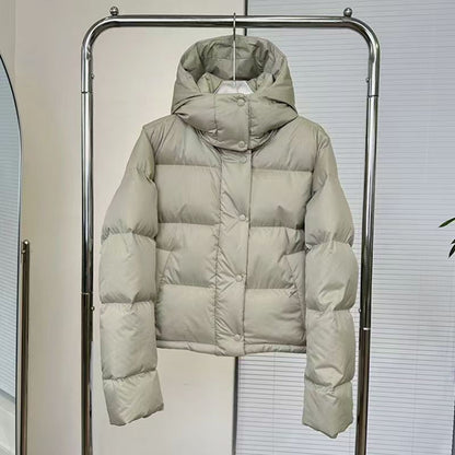 Womens Warm Hooded Down Jacket
