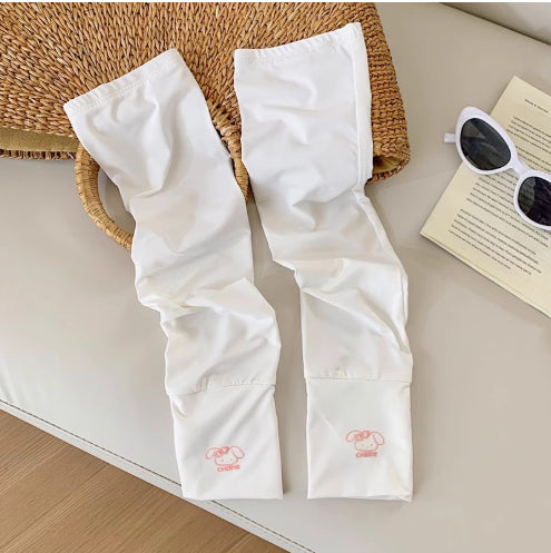 Sunscreen Ice Sleeves-White-1 pair