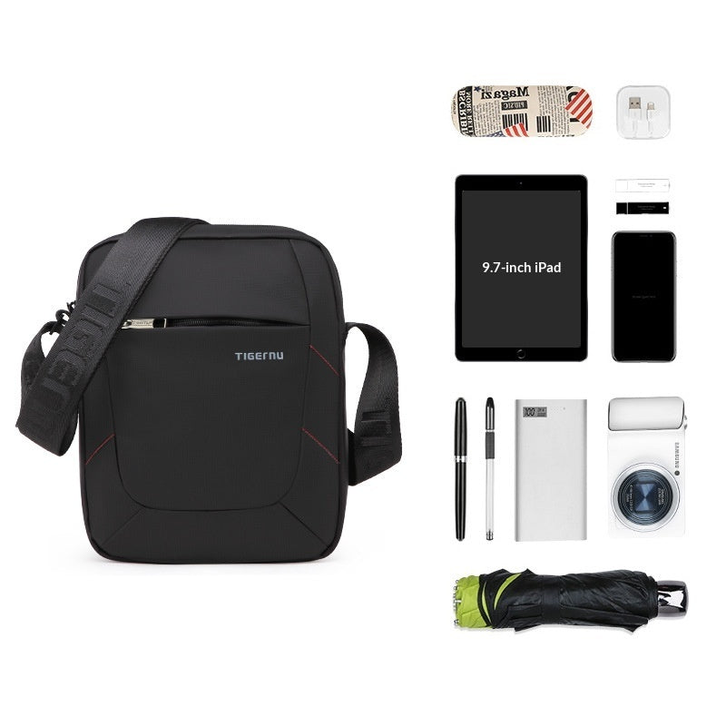 Mens Commuter Travel Crossbody Large-Capacity Sports Shoulder Bag