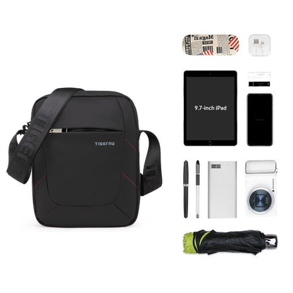 Mens Commuter Travel Crossbody Large-Capacity Sports Shoulder Bag