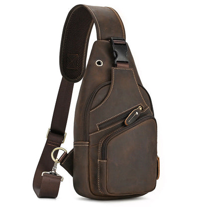 Full-Grain Cowhide Vintage Crossbody Bag