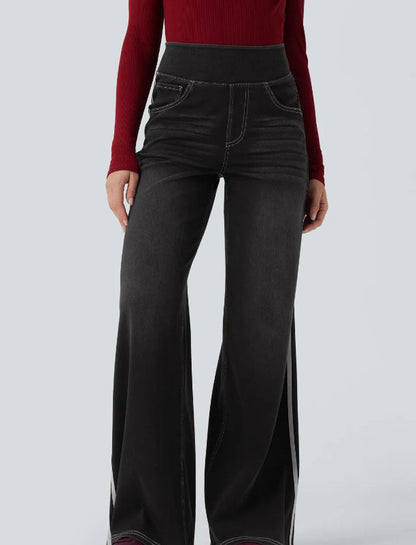 Loose-fit Two-stripe Versatile Floor-length Pants