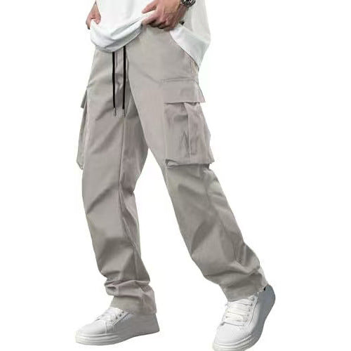 Men's Leisure Cargo Drawstring Pants