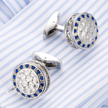 Round Men's Business Dress Cufflinks