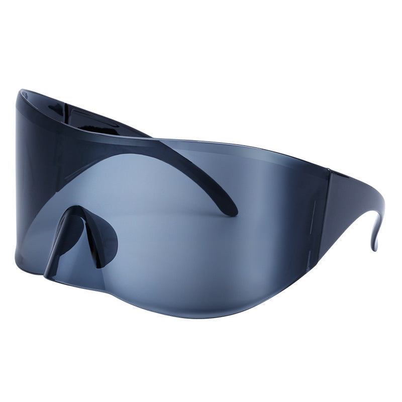 Outdoor Cycling Mercury Sunglasses For Women European And American One-Piece Large Frame Sunscreen Sunglasses For Men Sports Windproof Glasses Shades