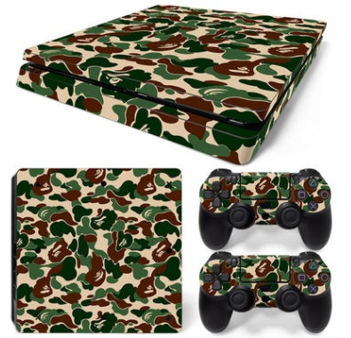 PS4 Slim Skin Sticker – Camouflage Vinyl Decal Wrap with Controller Skins