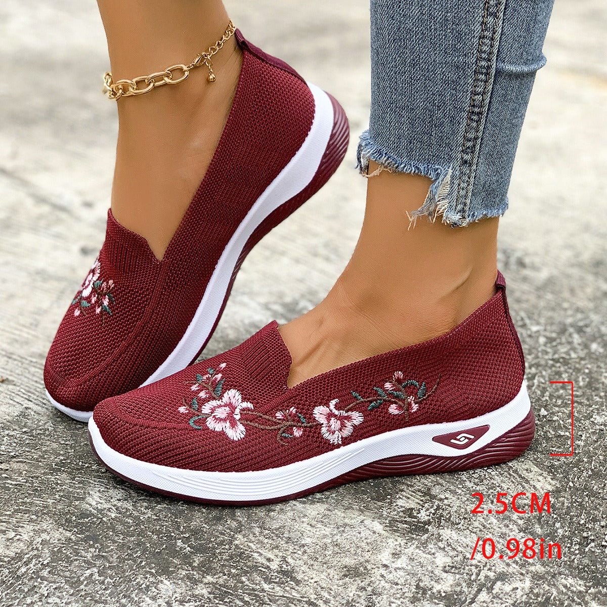 Womens Summer Mesh Shoes With Flat Soles Breathable And Non-Slip