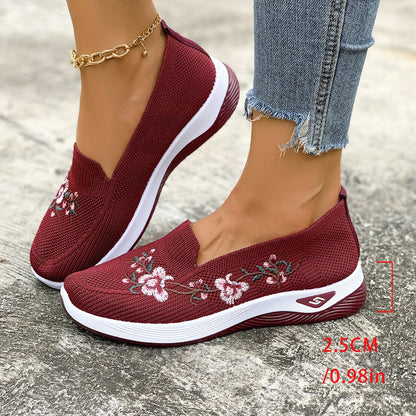 Womens Summer Mesh Shoes With Flat Soles Breathable And Non-Slip