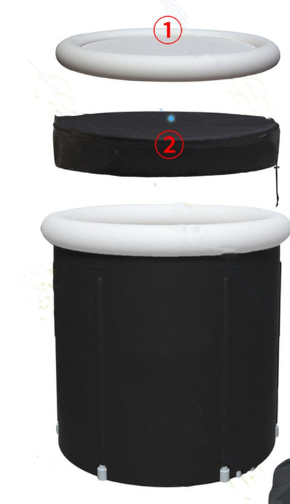 Portable Inflatable Ice Bath Tub Foldable PVC for Recovery