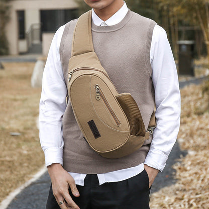 Mens Trendy Korean-style Crossbody Retro Casual Sports Shoulder Bag For Men